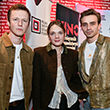 Nagroda im. Zbyszka Cybulskiego 2024. Filip Pławiak, Sandra Drzymalska, Jędrzej Hycnar. Fot. Katarzyna Rainka